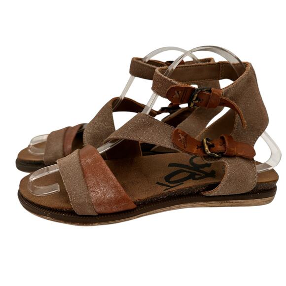 OTBT Leather Strappy Buckle Ankle March On Sandals Size 7 - Picture 7 of 8